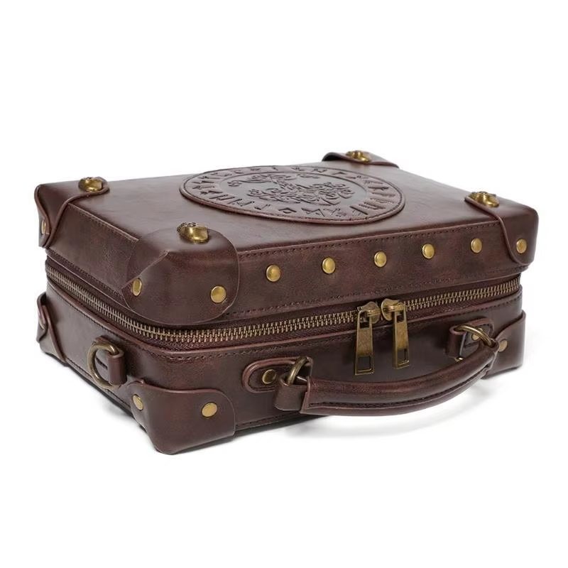 39BB – messager en Pu, porte-documents Vintage