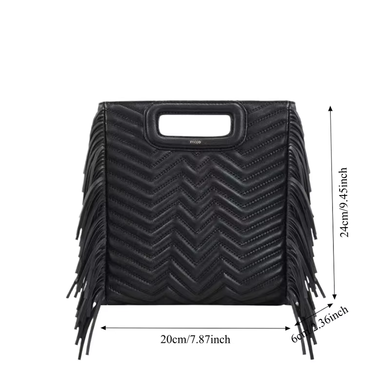Nouvelle mode femmes MAJE sac noir brodé rétro sac à bandoulière Design de luxe décontracté dames sac
