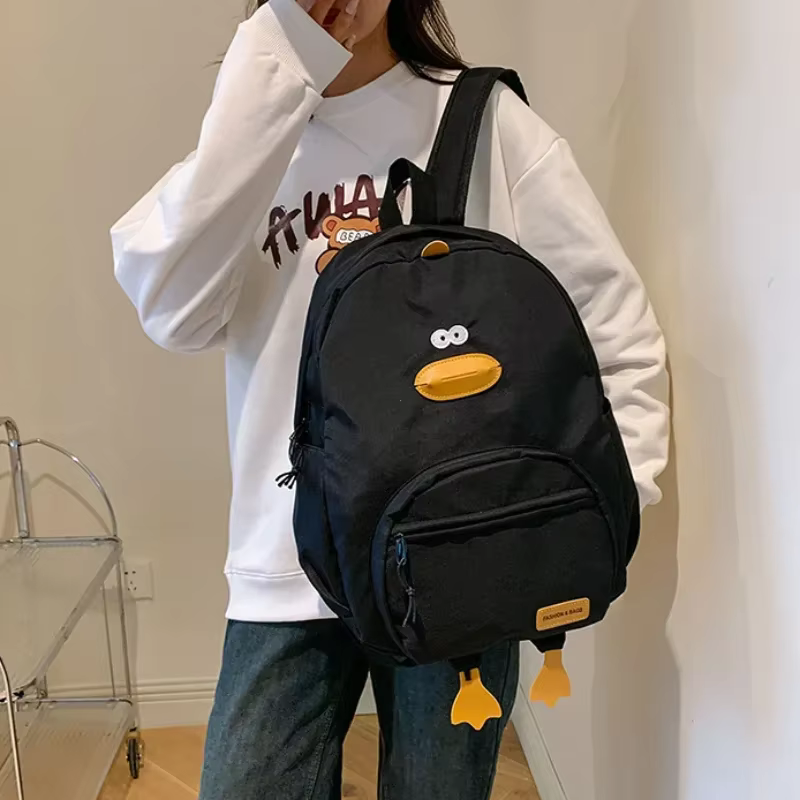Nouveau dessin animé canard sac à dos concepteur mignon sac de voyage femme étudiant polyvalent édition coréenne filles sac d'école rюкзак