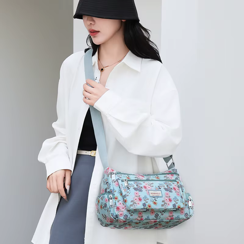 Sac messager multi-poches pour femmes