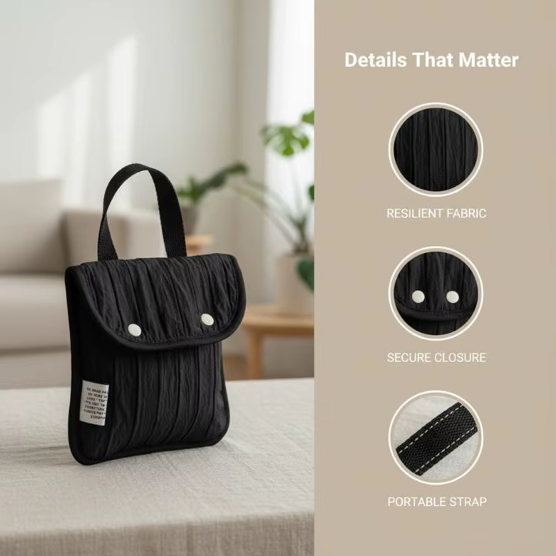 Mini sac matelassé en nylon minimaliste