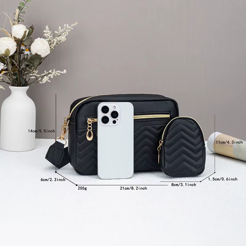 Sac carré à bandoulière minimaliste décontracté