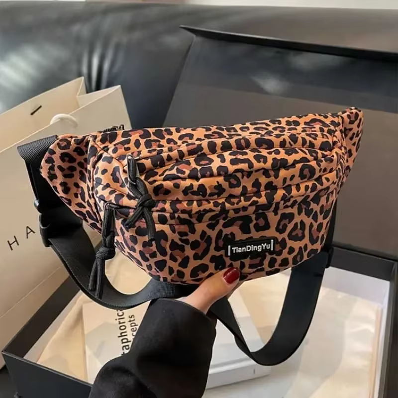 Vintage léopard imprimé Fanny Packs pour femmes mode zèbre rayure taille sac Portable femme