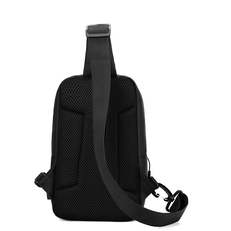 Sac à bandoulière élégant pour hommes – Pochette de taille compacte avec plusieurs compartiments (convient au téléphone