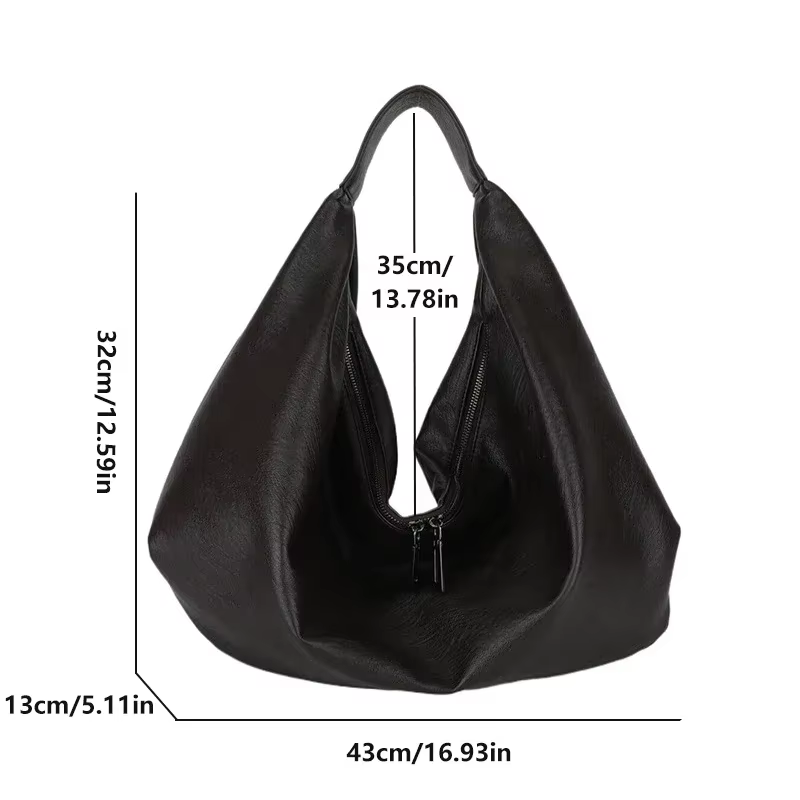 Grands sacs à bandoulière noirs pour femmes