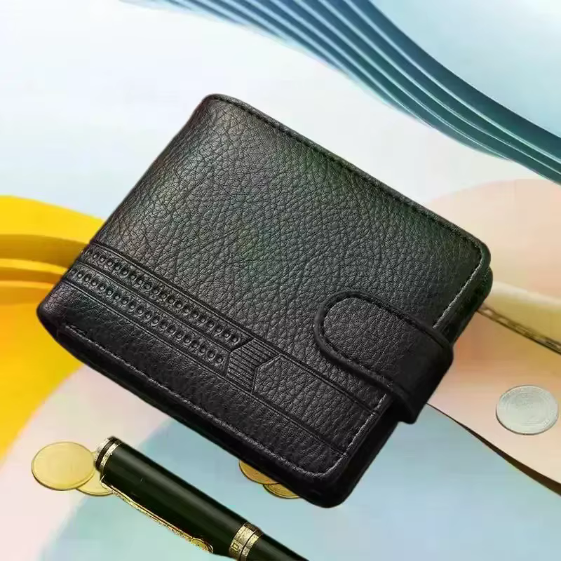 Porte-monnaie de couleur unie pour hommes