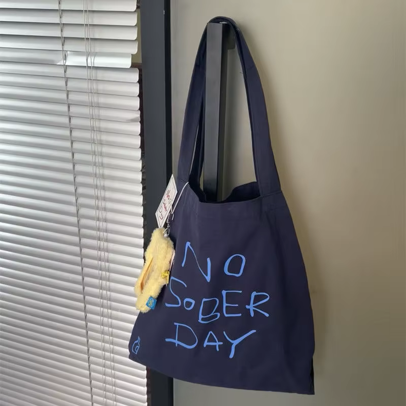 Sac en toile grande capacité pour femme – Nouvelle collection tendance coréenne polyvalente style décontracté – Sac à