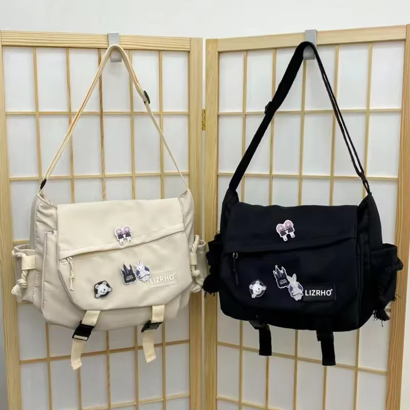 Sac messager sacs à main japonais école coréenne unique épaule fille étudiant Hong Kong Style rétro grande capacité postier femmes