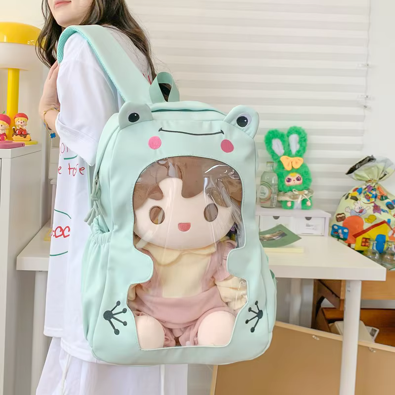 Adolescentes Ita sac étudiant Mochila école sac à dos Transparent mignon Kawaii dessin animé Mochilas haute capacité sacs pour femme