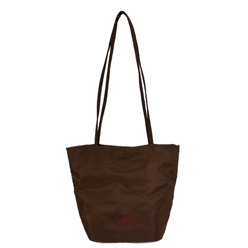 Sac fourre-tout mini en nylon uni décontracté pour femme