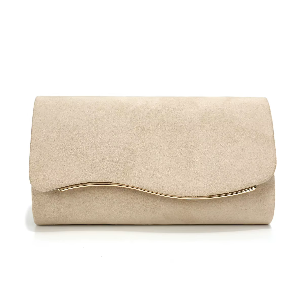 Nouvelle pochette de soirée en velours imitation daim avec chaîne décorative en métal