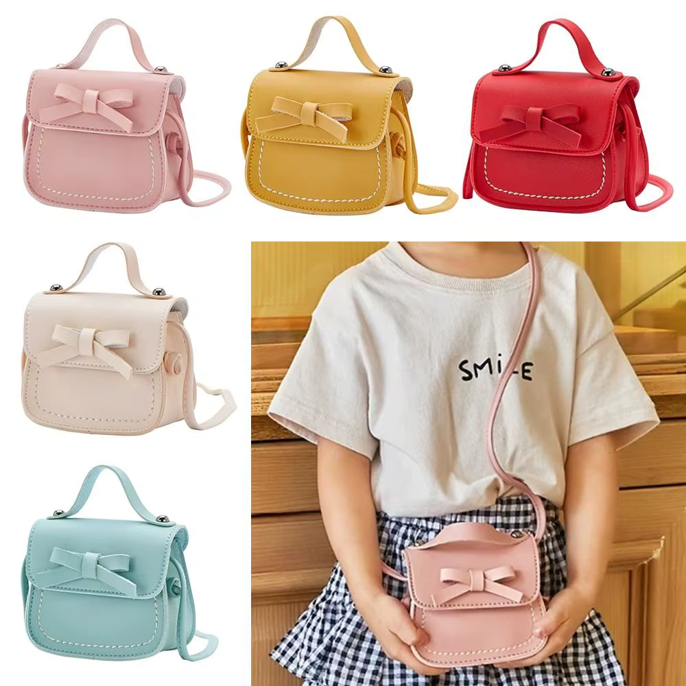 Sac à bandoulière pour petite fille avec nœud