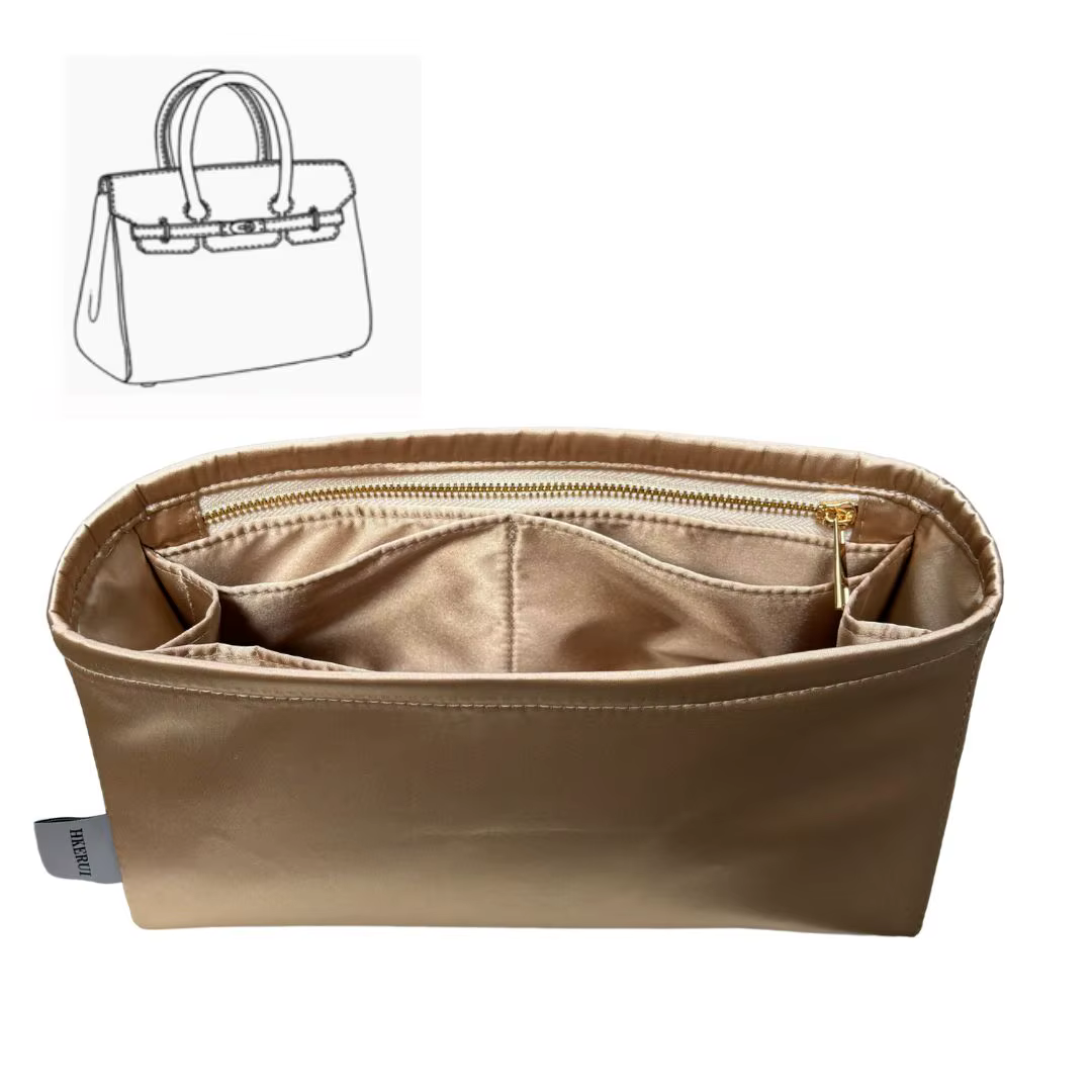 Organisateur de sac à main soyeux lisse
