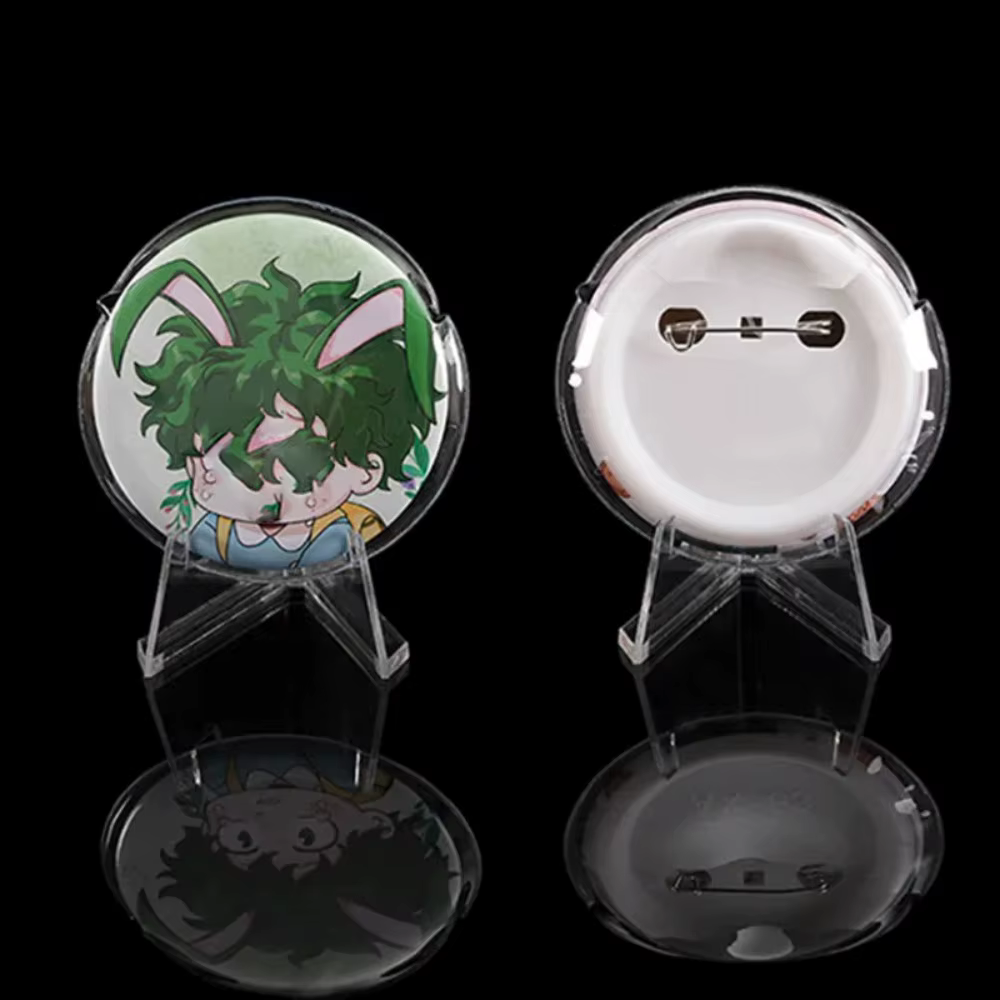 Étui de protection transparent pour badge Anime, sac Ita, étui à épingles, manchon d'affichage, manchon de protection en PVC, étui de rangement, 5 pièces