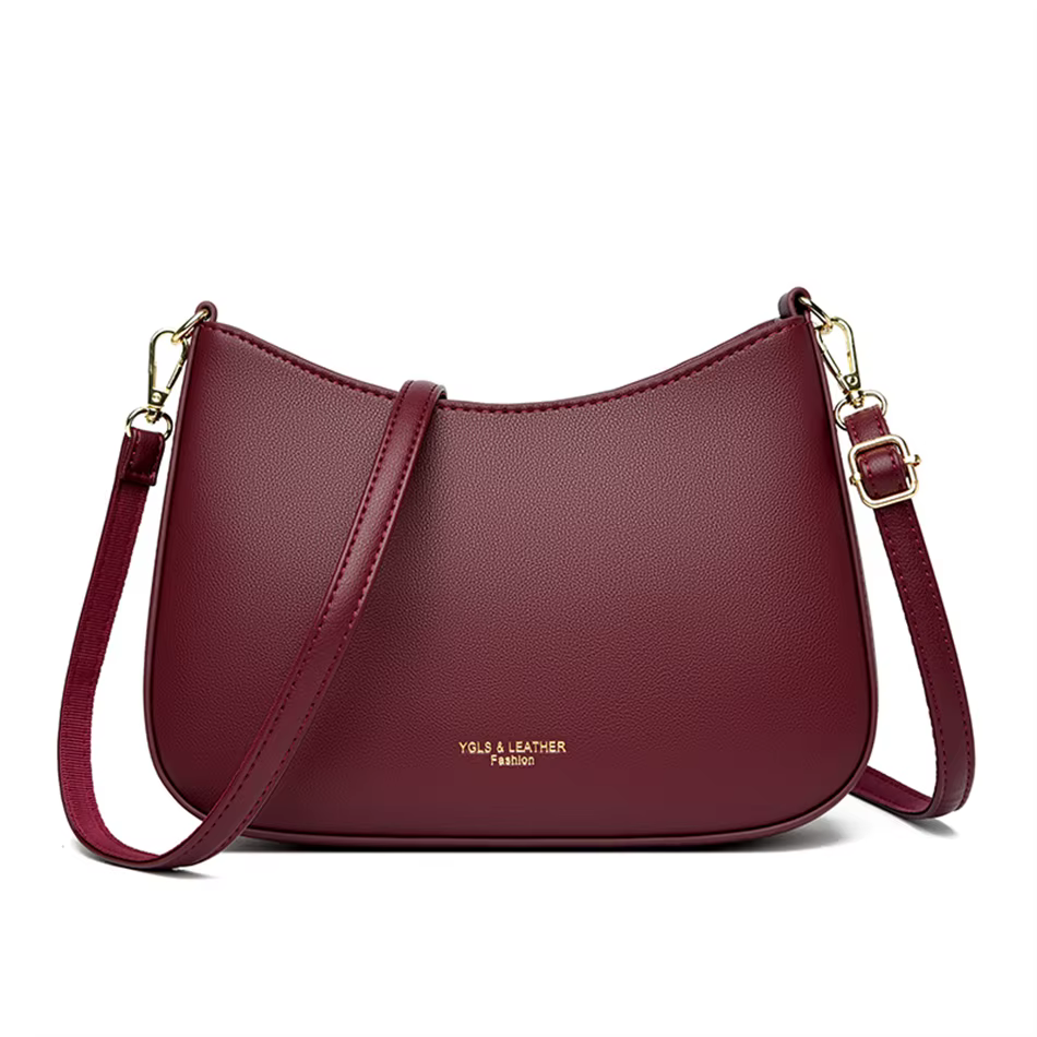 Sac à bandoulière en cuir Bergame pour femme