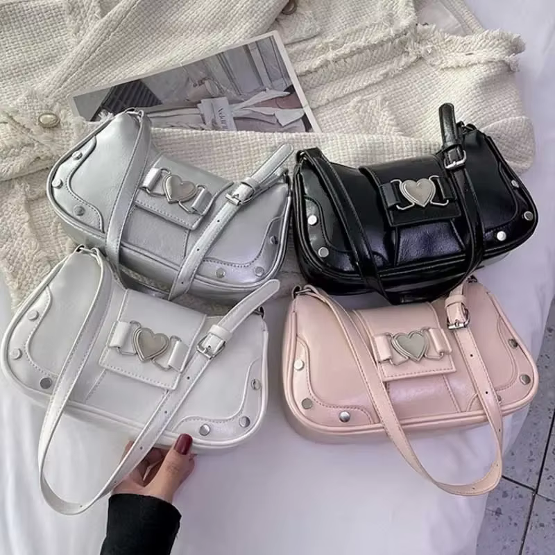 Sac sous les bras plissé pour femmes