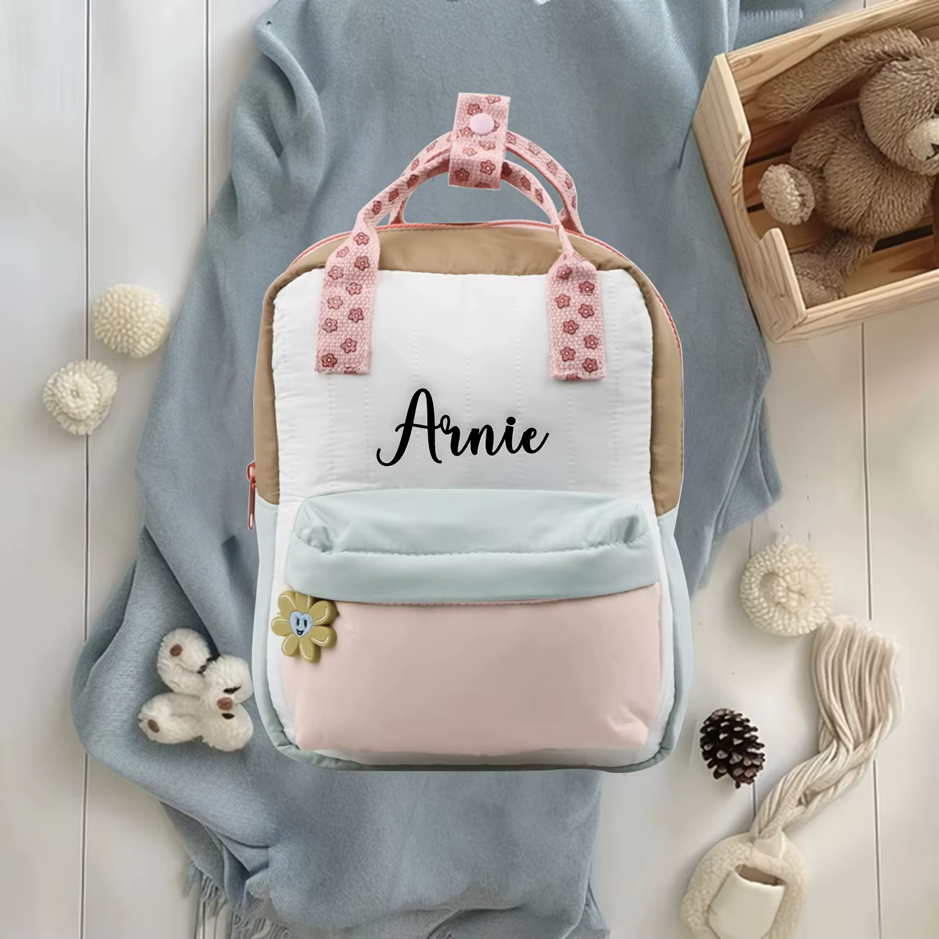 Sac à dos extérieur automne hiver pour enfants - Nom personnalisé