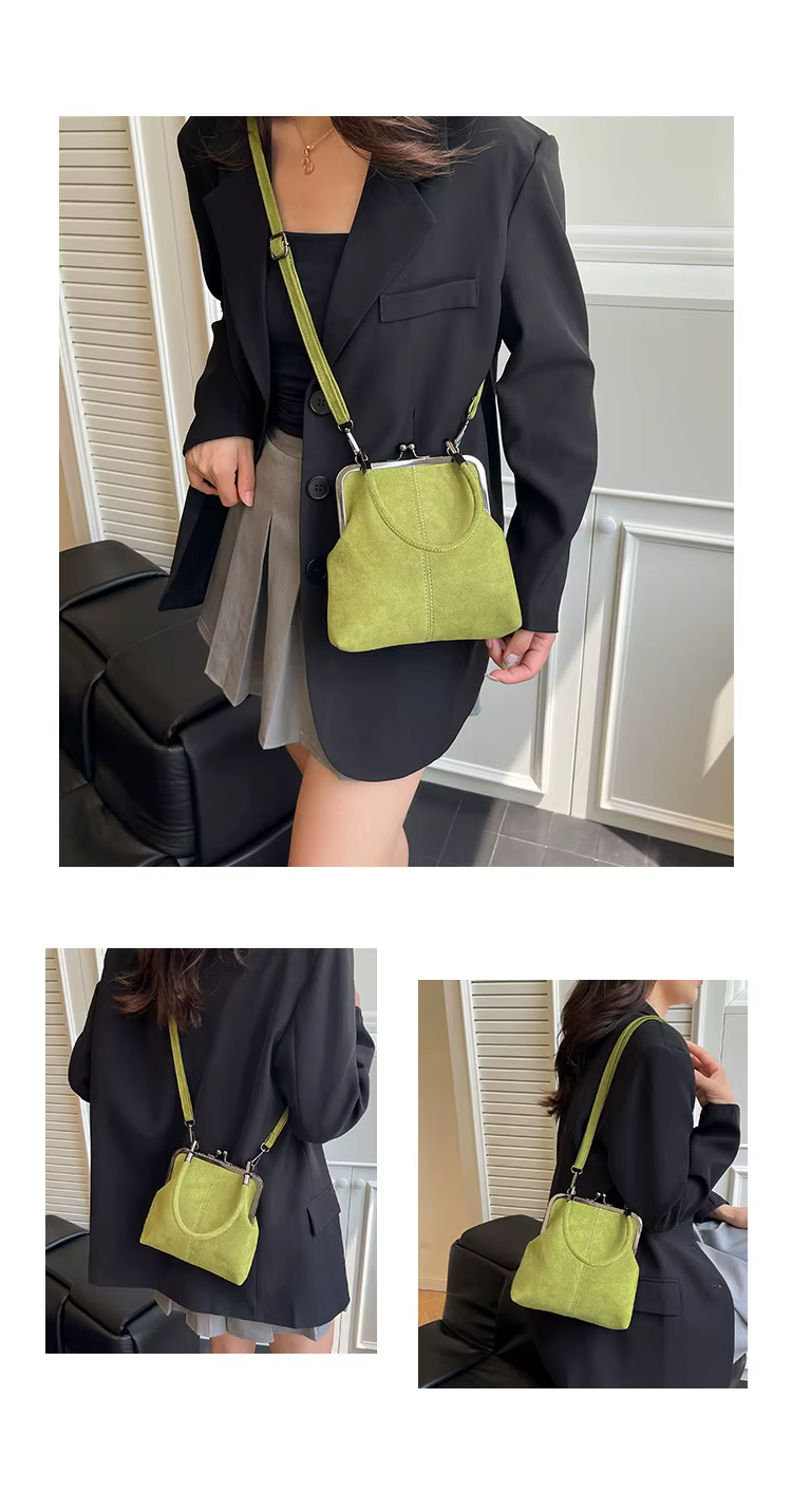 Sac carré de petite taille de couleur contrastée haut de gamme pour femmes