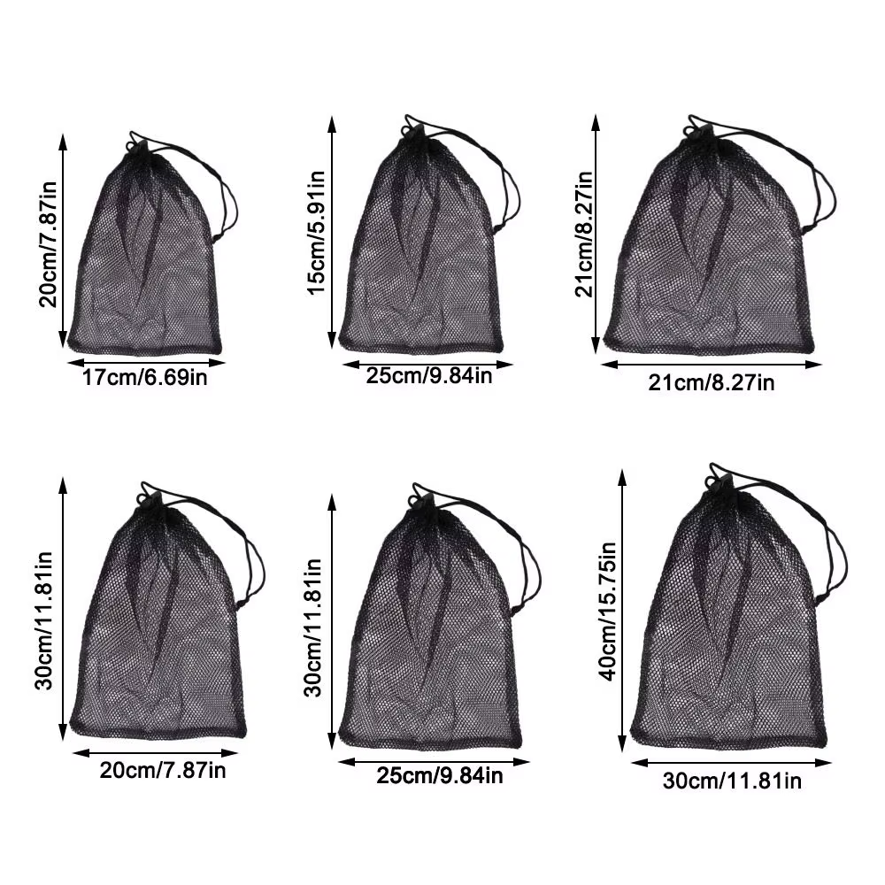 Sac à illant Respirant Portable en Nylon Noir