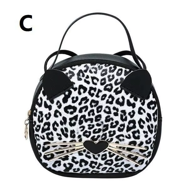 Mode femmes dessin animé Animal léopard sac à bandoulière fourre-tout sac à main