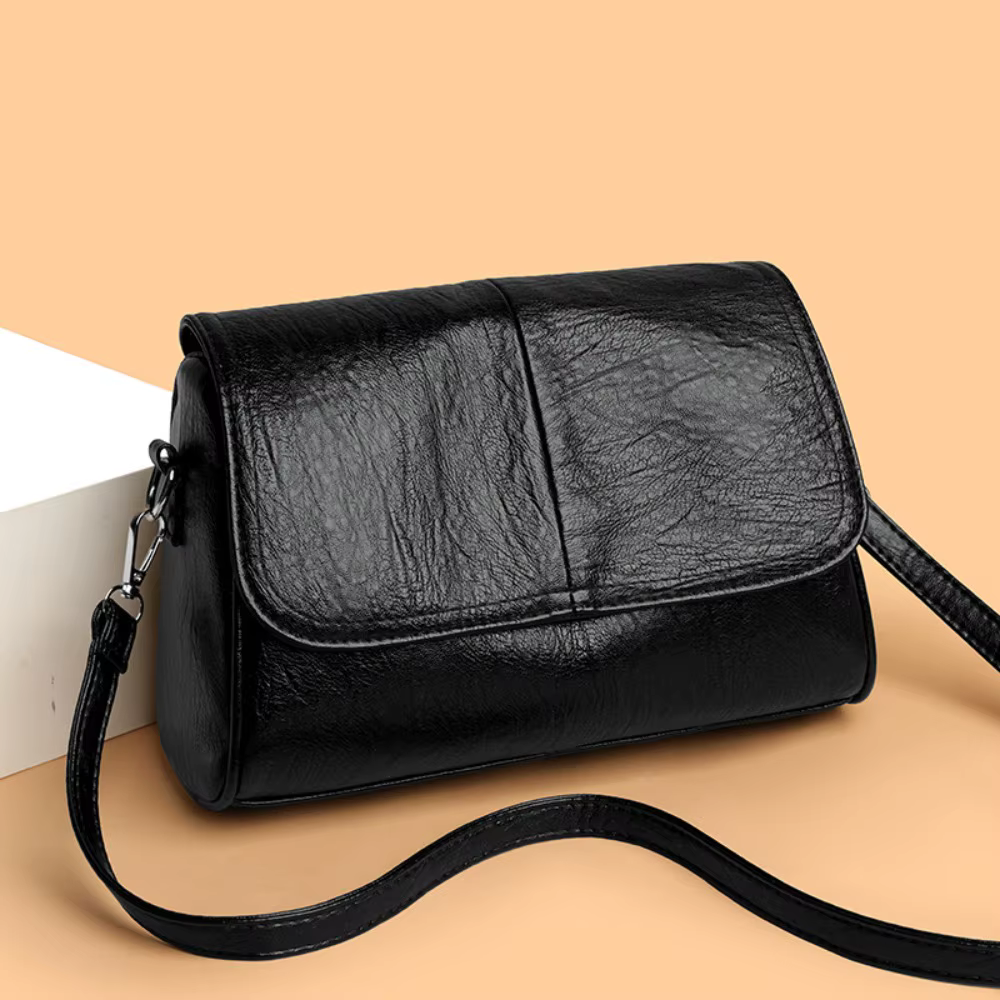 Sac à bandoulière rétro en cuir ciré à l'huile
