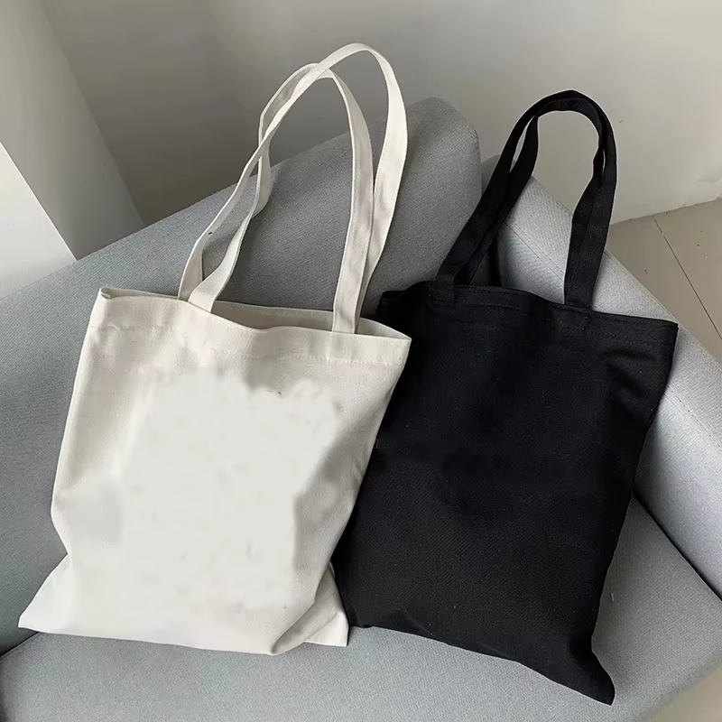 Sac fourre-tout en toile de couleur unie des années 90
