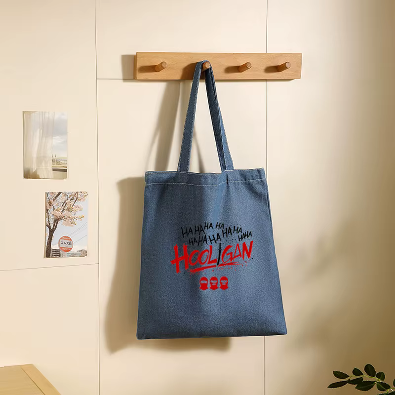 Sac fourre-tout en jean grande capacité pour femme