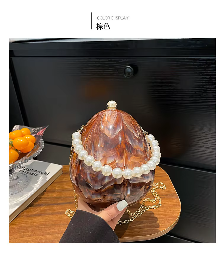 Nouveau sac en coquille d'œuf en acrylique 2025