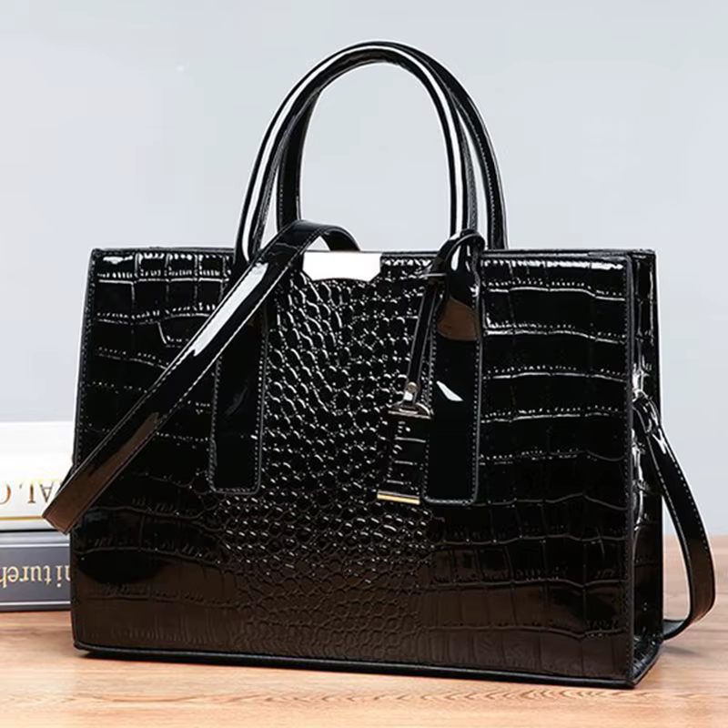Sac à main de luxe motif Crocodile
