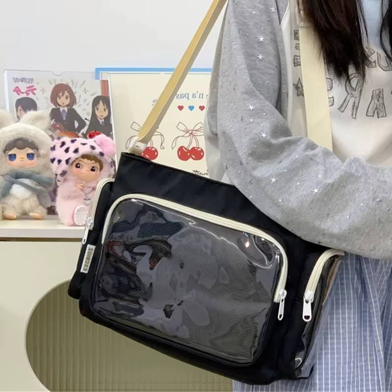 Sac bandoulière transparent tendance pour filles