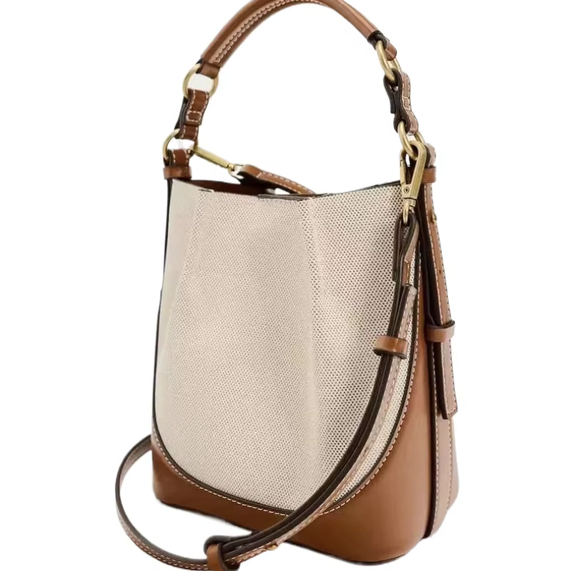 Mode nouveau sac pour femmes marron Style coréen cordon Portable bandoulière large