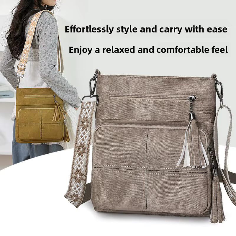 Mini sac à bandoulière en cuir véritable