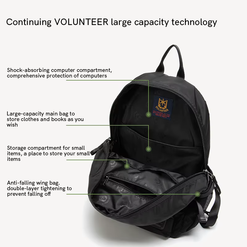 VOLUNTEER sac à dos de voyage pour hommes femmes 2025 décontracté mode Oxford tissu sac à dos étanche homme randonnée Camping sac à dos 1825-02