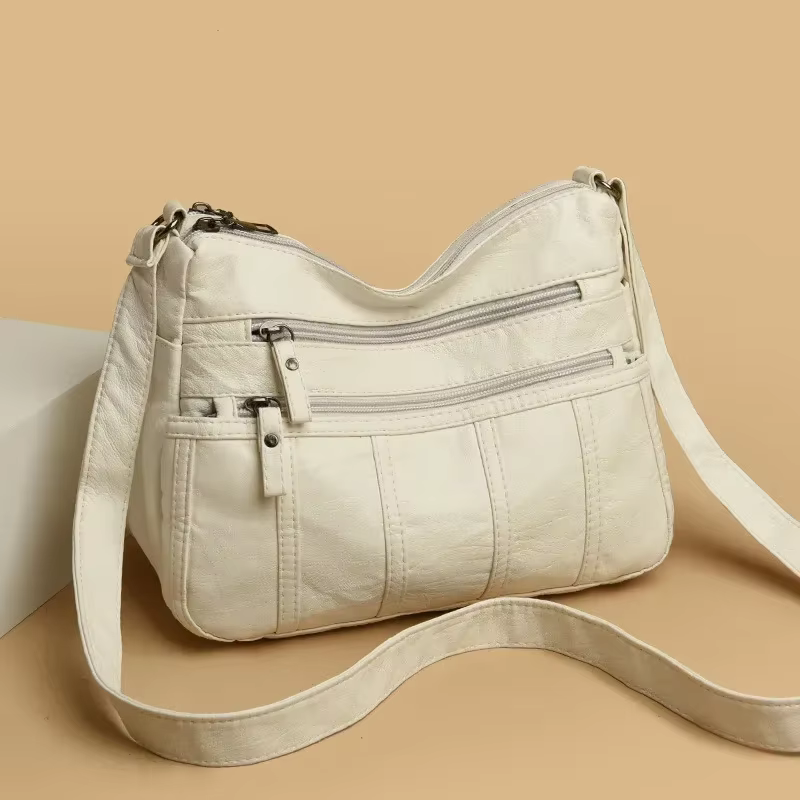 Sacs à bandoulière en cuir souple pour femmes