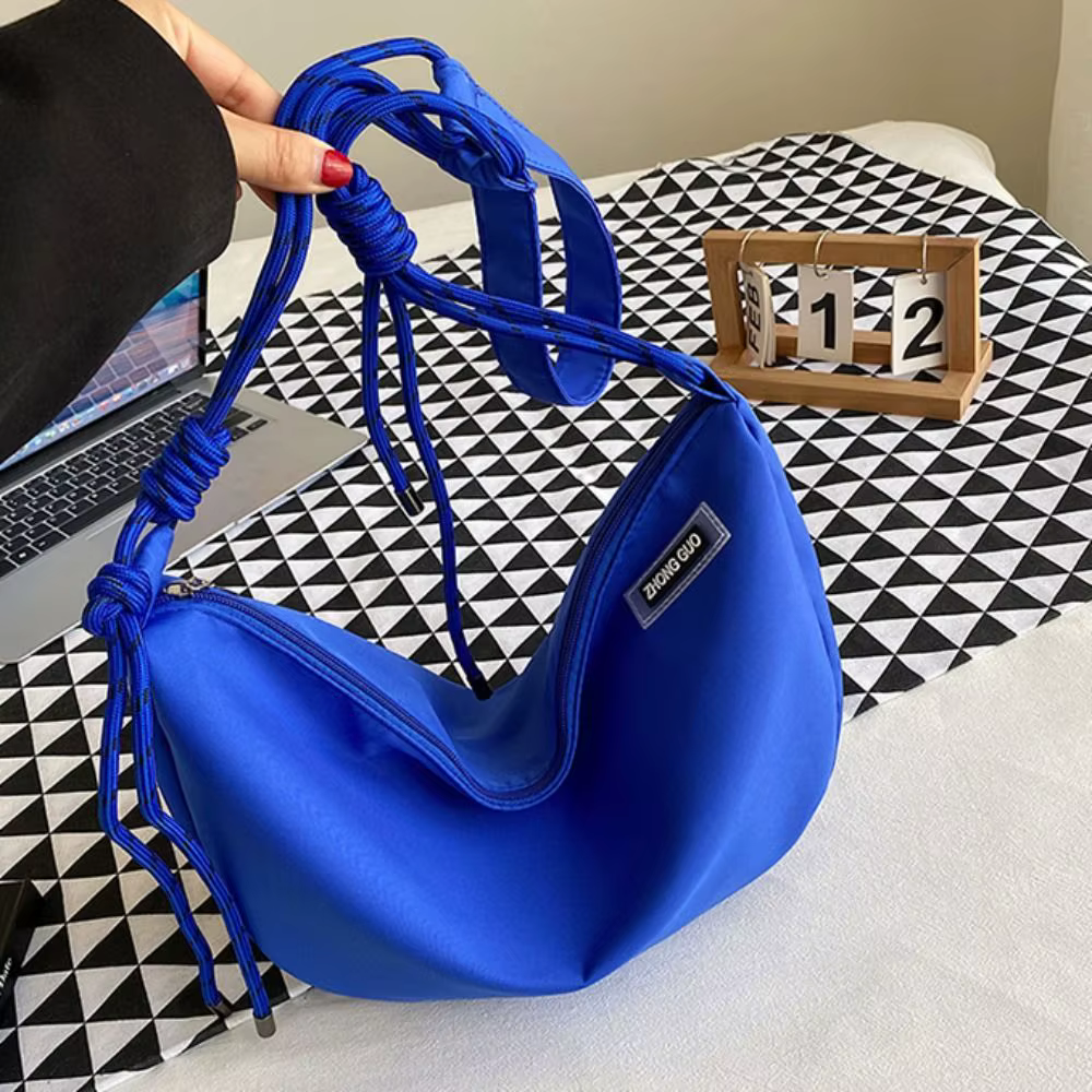 Sac à bandoulière en Nylon en forme de demi-lune