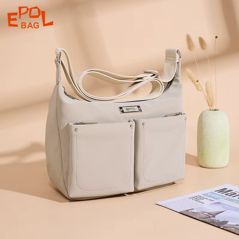 EPOL grands sacs à bandoulière tendance 2025 mode Nylon léger femmes sac à main multi-poches grande capacité femme