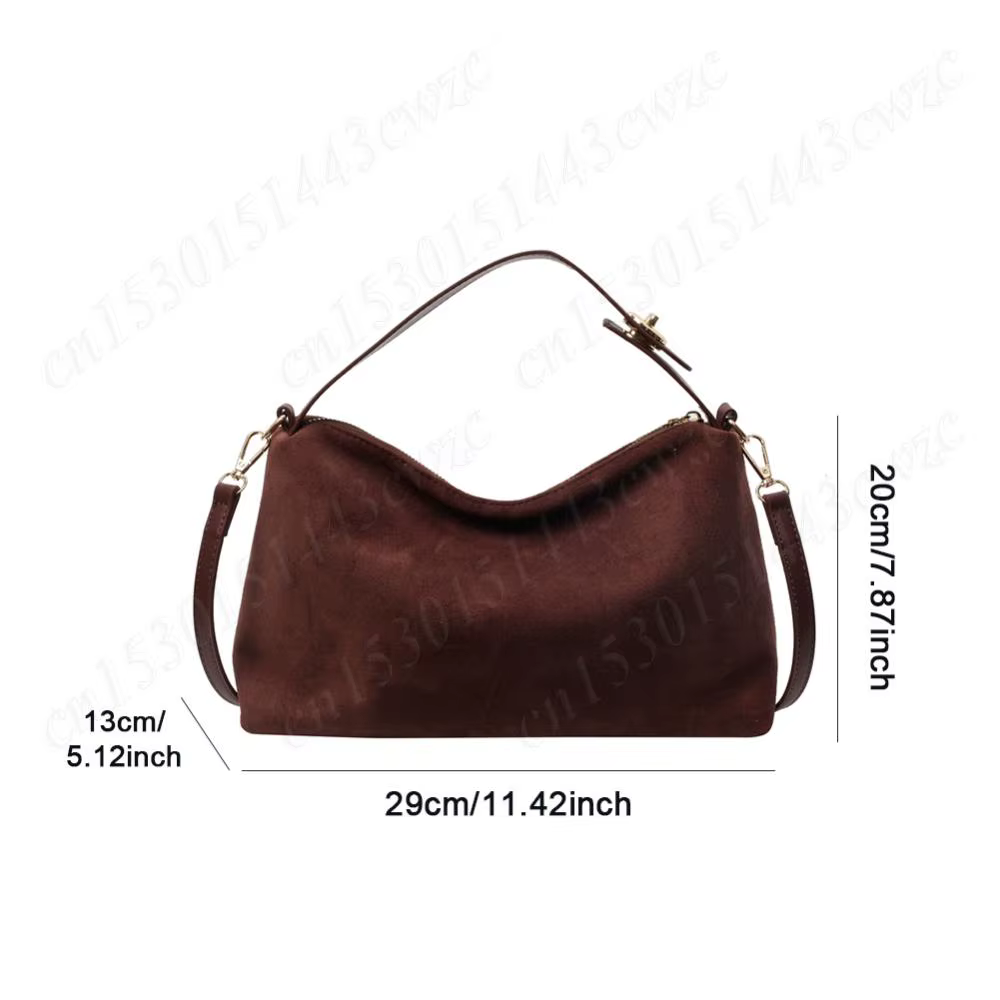Sac à main hobo en daim pour femme