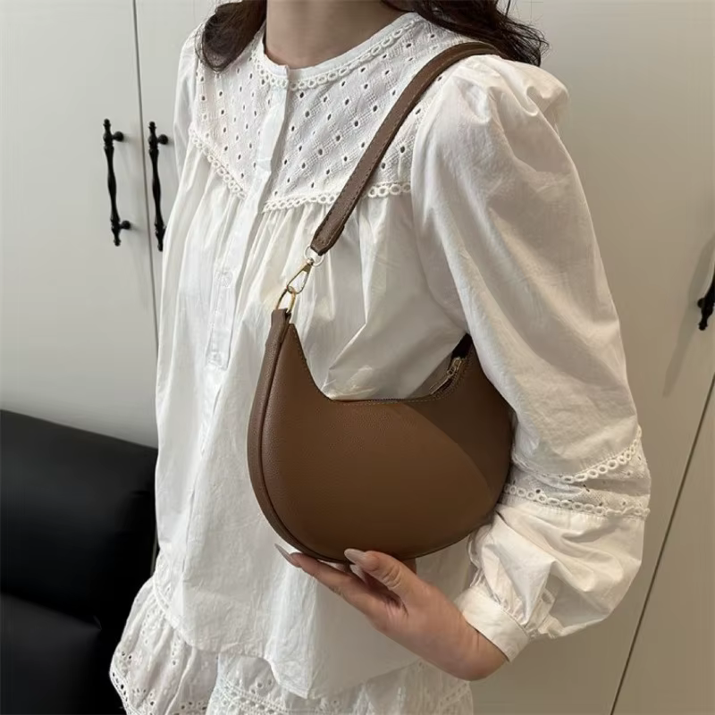 Sac à main croissant de luxe pour femmes