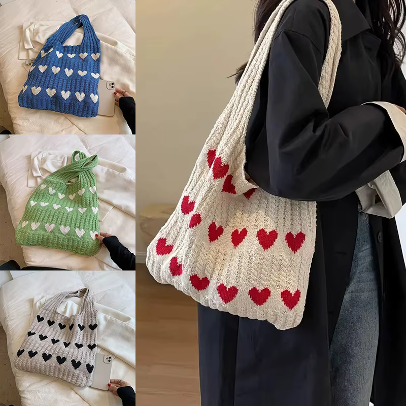Sac fourre-tout graphique Love Coussins pour femme