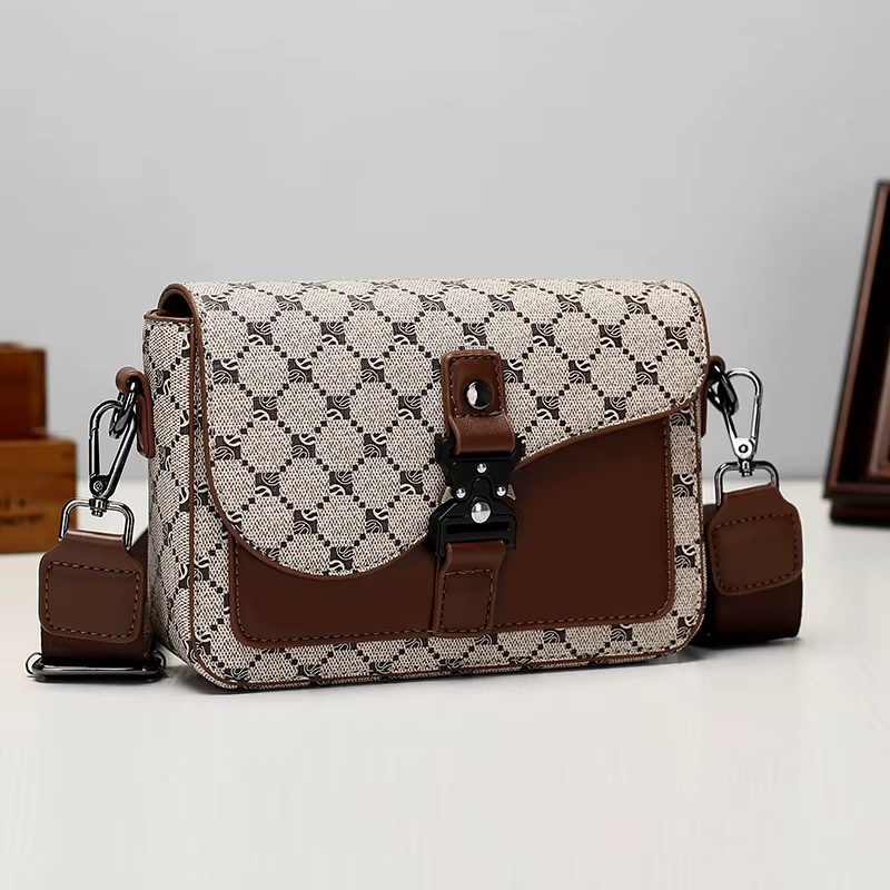 Sac bandoulière élégant pour homme haut de gamme en cuir PU