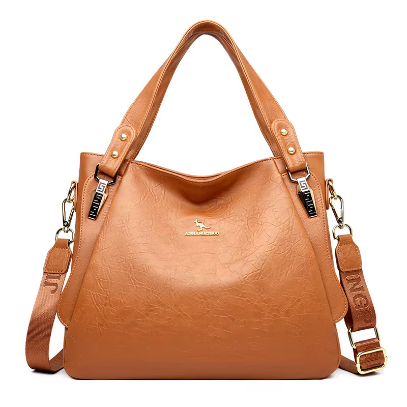 Soldes de printemps : Sac à main fourre-tout en cuir souple grande capacité pour femme