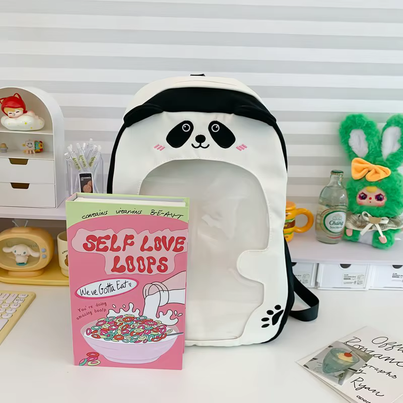 Adolescentes Ita sac étudiant Mochila école sac à dos Transparent mignon Kawaii dessin animé Mochilas haute capacité sacs pour femme