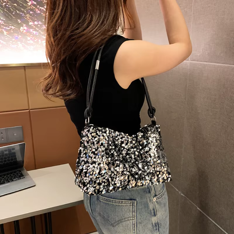 Sacs à main à paillettes brillantes pour femmes