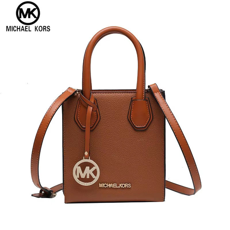Nouveau Sac à Main Michael Kors 2026 pour Femme – Sac Bandoulière MK Vertical Petit Format Carré Classique avec Lettres