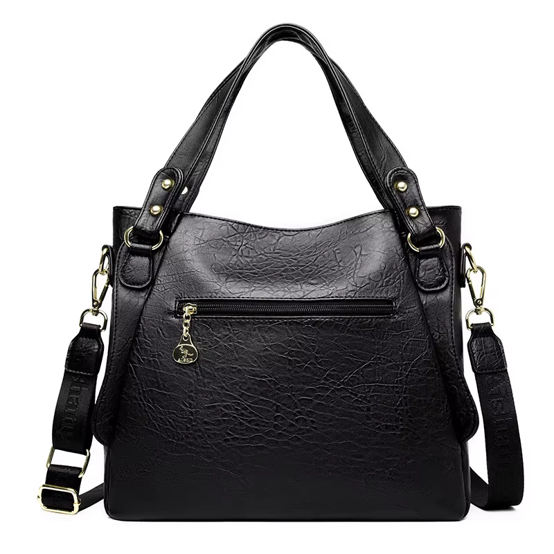 Soldes de printemps : Sac à main fourre-tout en cuir souple grande capacité pour femme