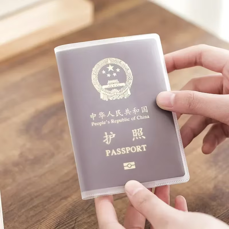 1 pièces couverture de passeport PVC étui étanche