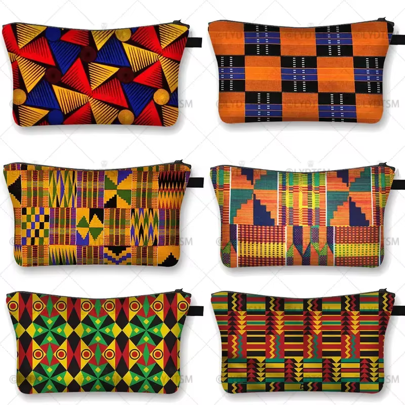 Trousse à cosmétiques imprimée pour femmes africaines