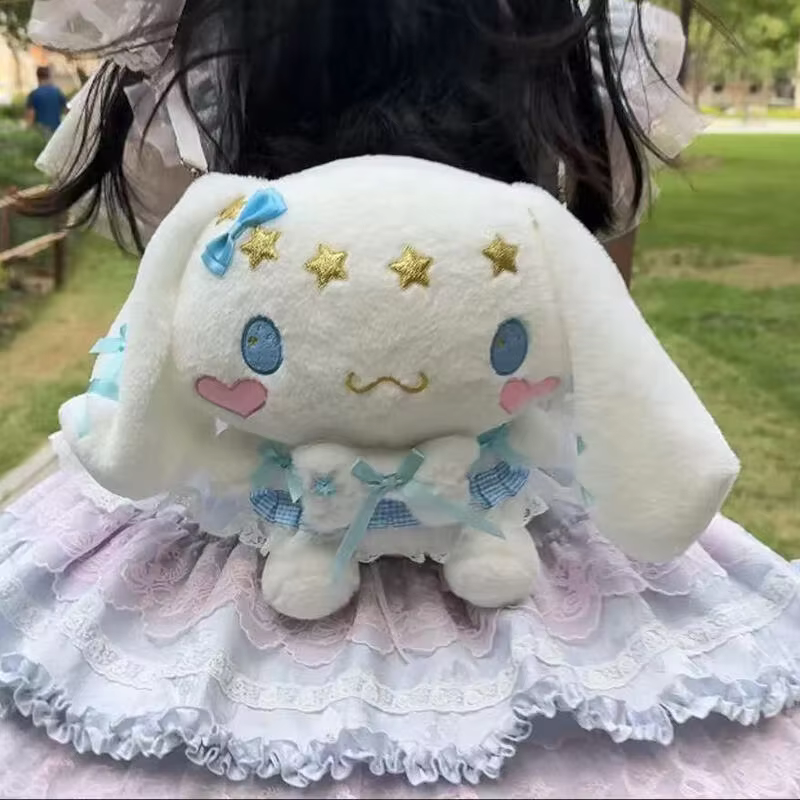 Sac à dos Cinnamoroll avec nœud en satin et dentelle