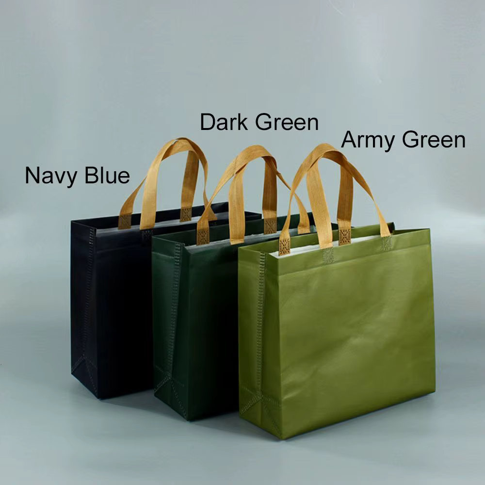 Sac d'épicerie écologique Durable vert bleu résistant à l'eau