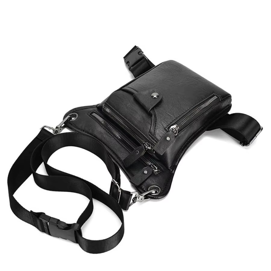 Sac de taille Vintage en PU pour hommes et femmes